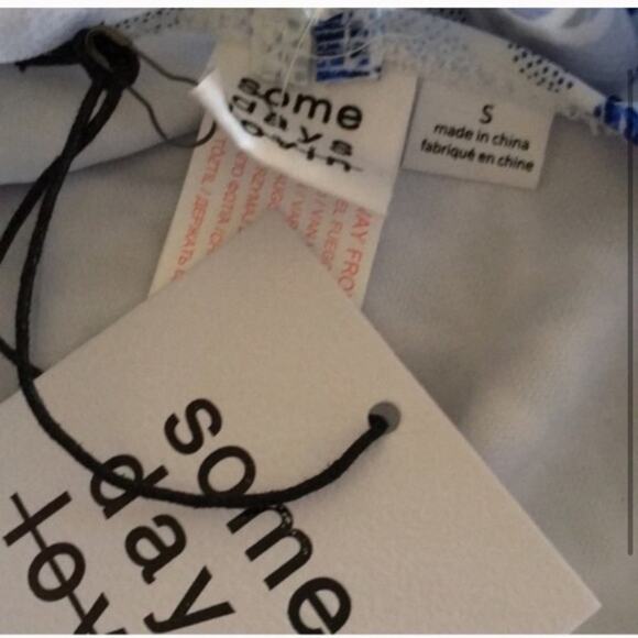 NWT Somedays lovin floral ruffle high leg swimsuit - Picture 3 of 4